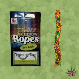 Eden Rose-125mg Gummy-Rainbow Rope-Sour Apple