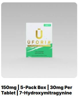 UFORIA - 150mg 7-Hydroxymitragynine 5-Pack Kratom Tablet
