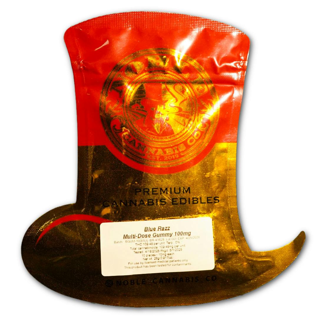 Noble Cannabis - 100mg Gummy - Blue Razz