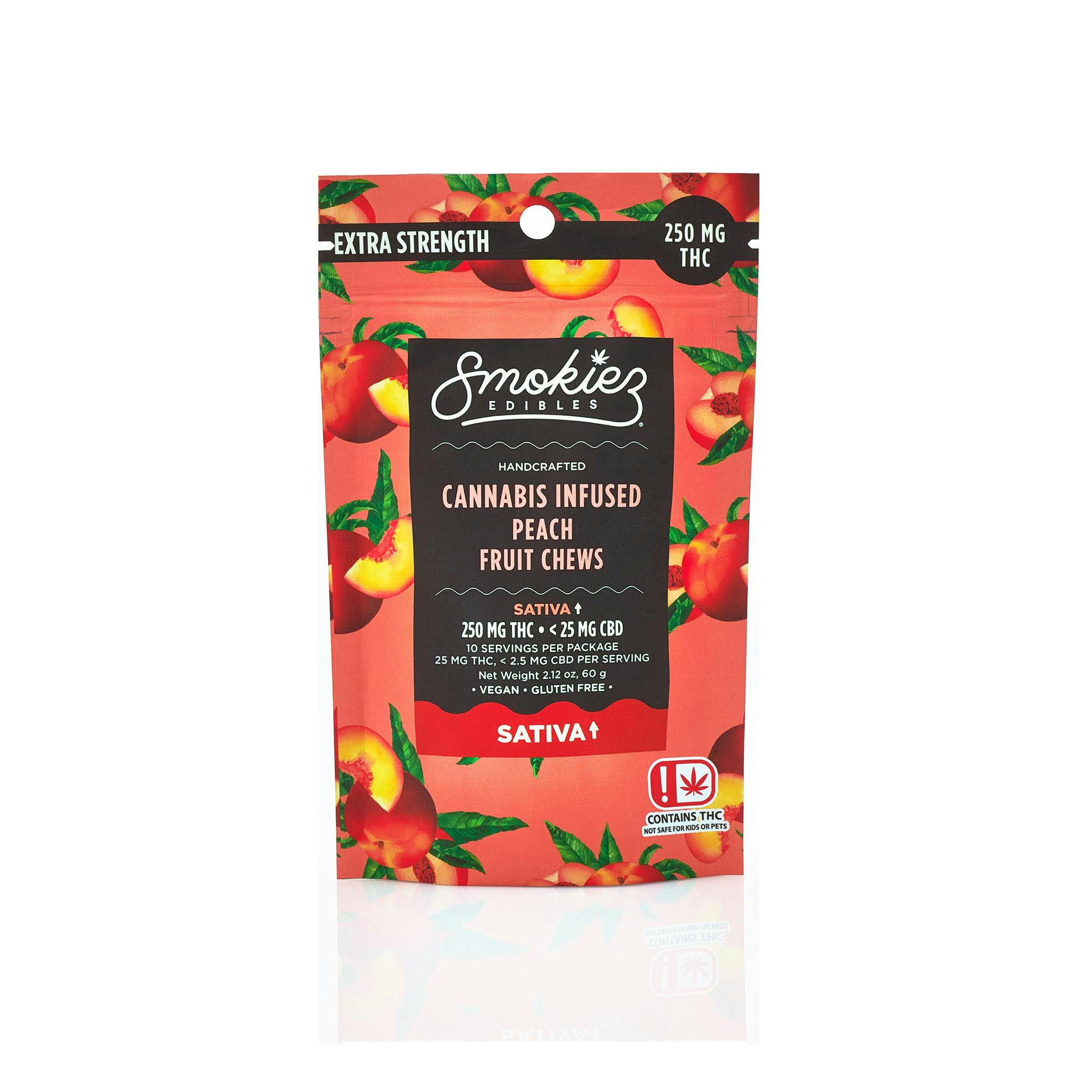 Smokiez - 250mg Gummy - Peach / Sativa