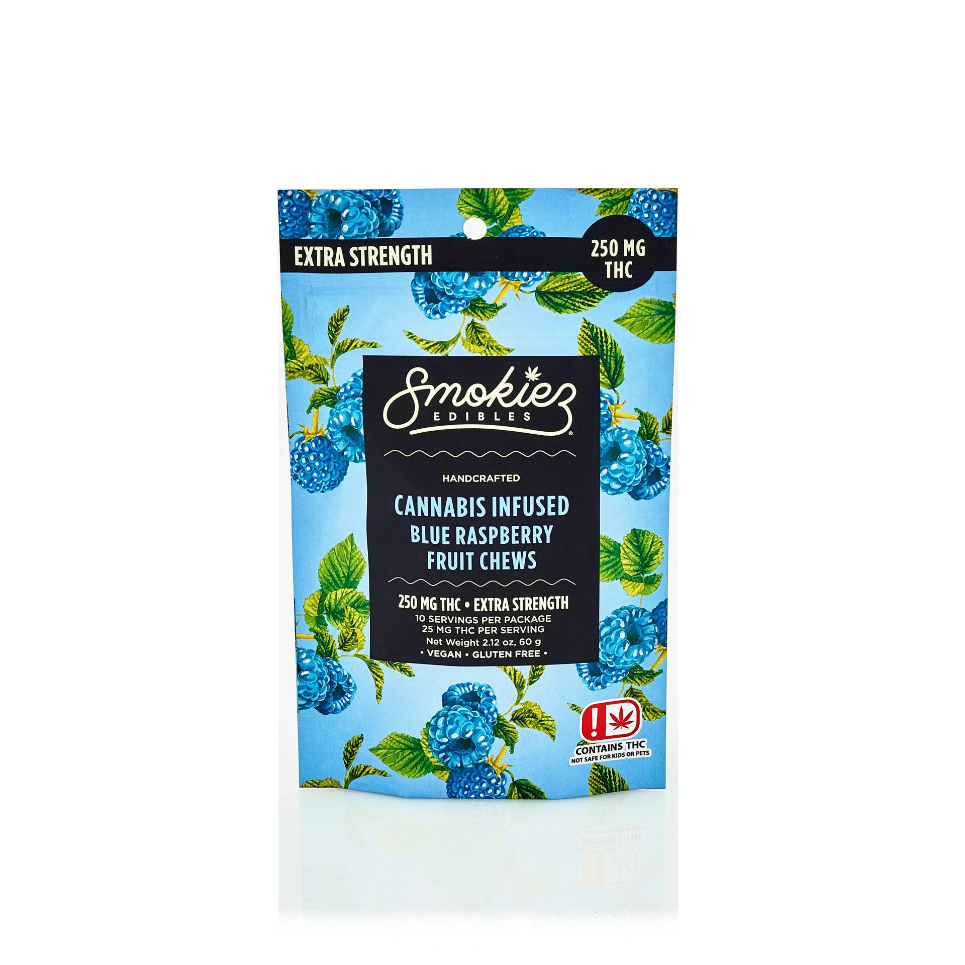 Smokiez-250mg Gummy-INDICA-Blue Raspberry