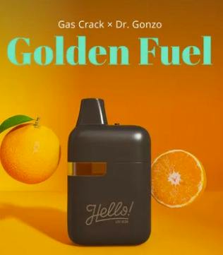 Hello! Live Resin Disposable Vape 1g Golden Fuel