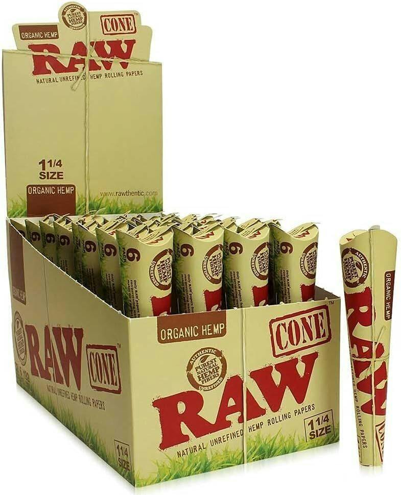 Organic Raw Cones - 6 Pack - 1 1/4 size