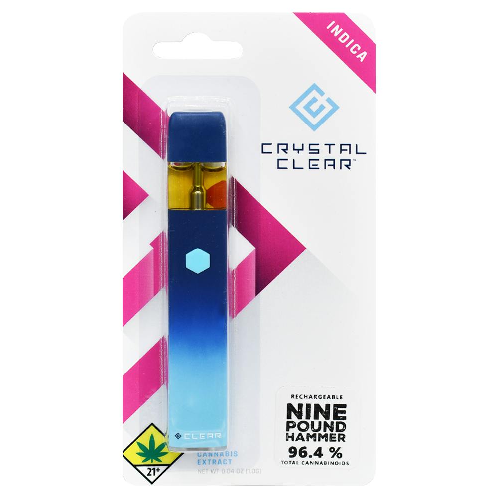 9lb Hammer (1G) | Crystal Clear - All-In-One Distillate Pen