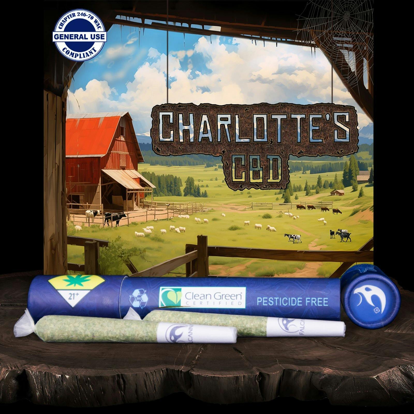 Charlotte's Web CBD (2x 0.6g) | Falcanna - 2 Pack Pre Roll