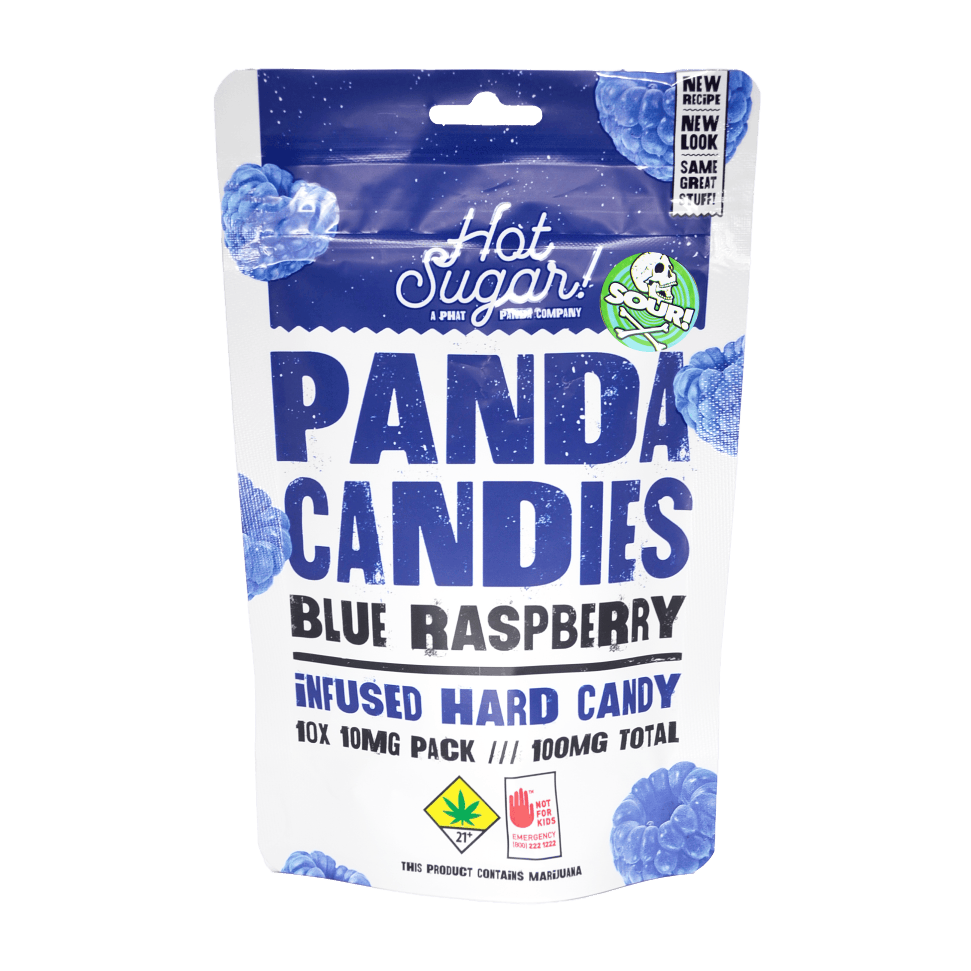 Sour Blue Raspberry | Hot Sugar - Panda Candies
