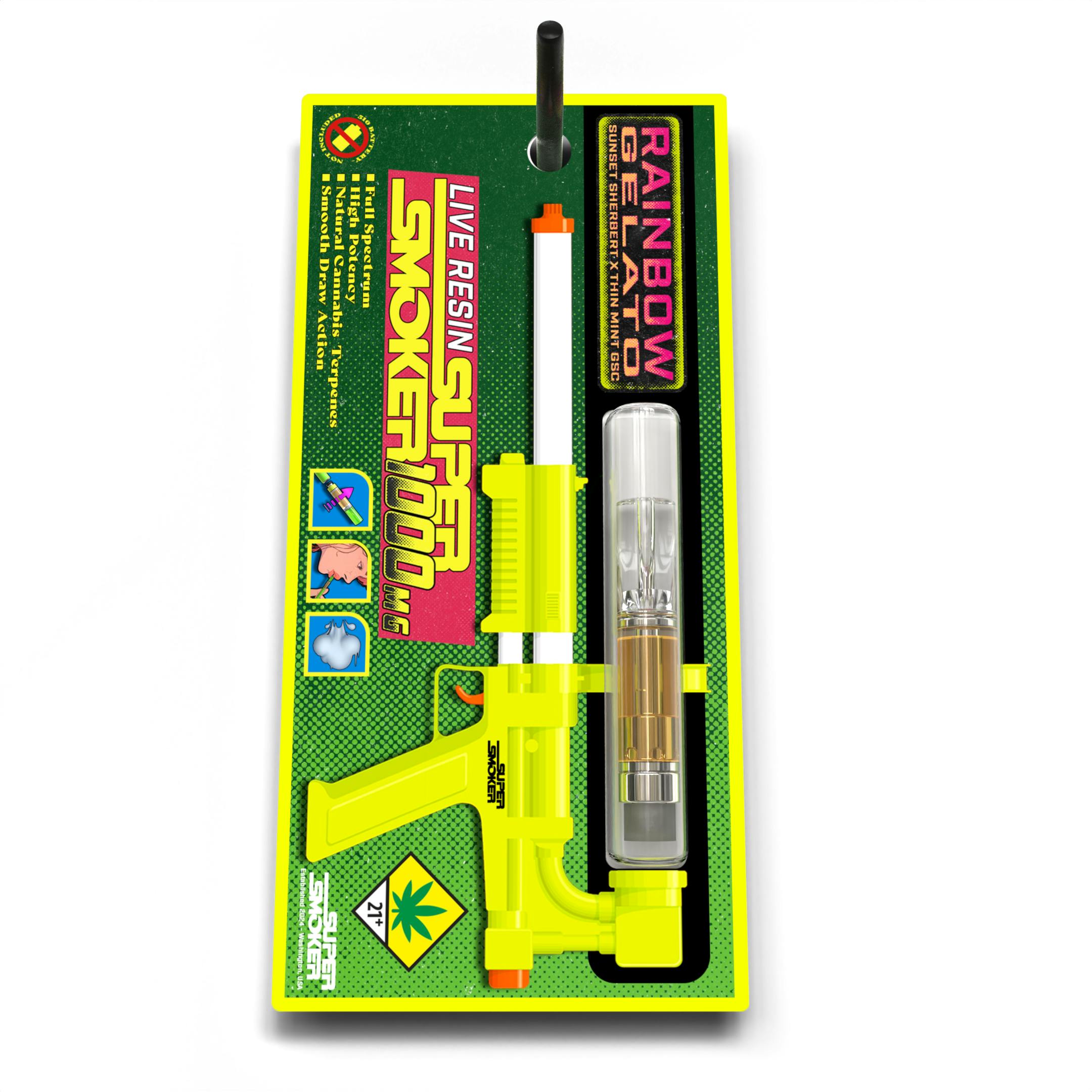 Rainbow Gelato | Super Smoker - Live Resin Cartridge