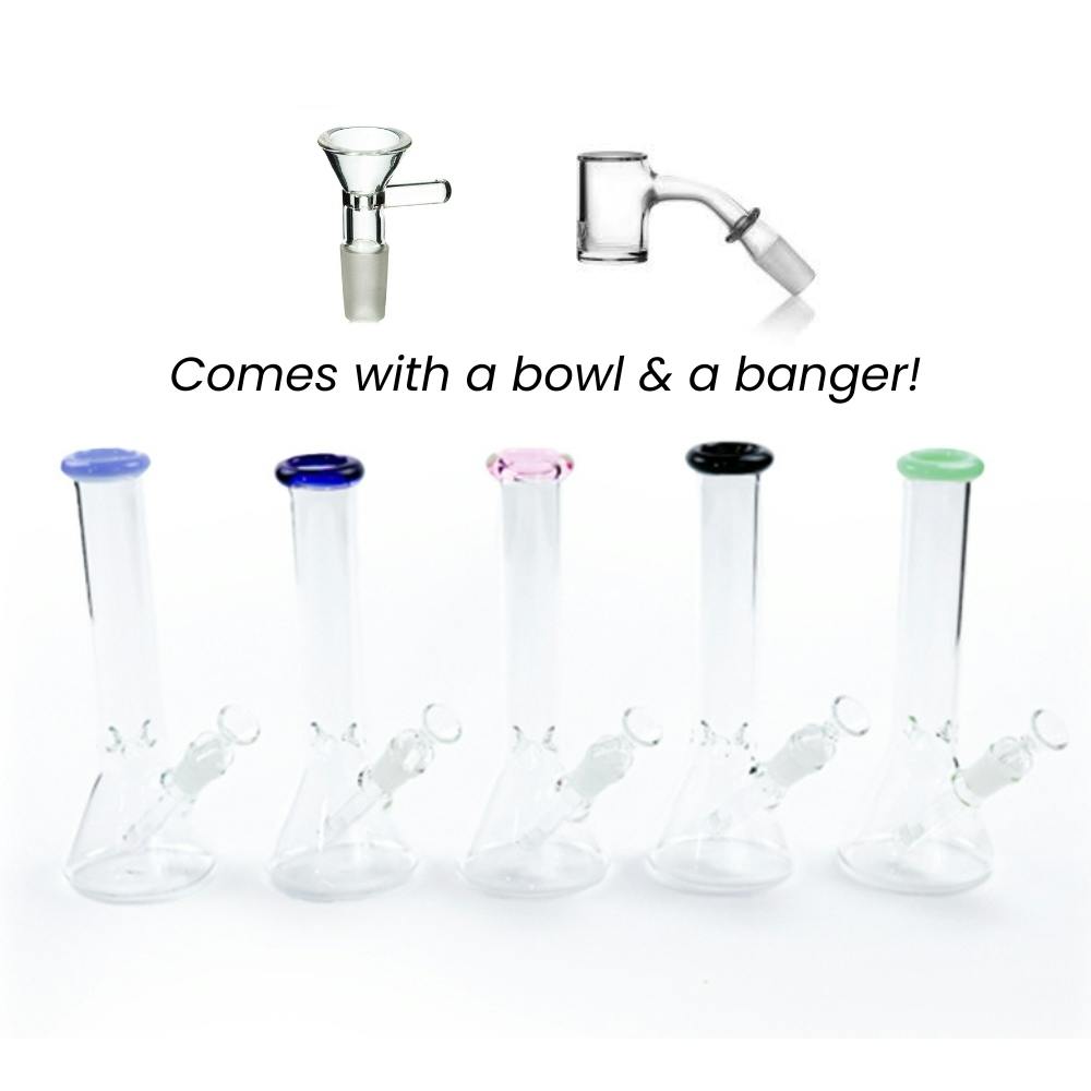 VID Color Lip Beaker Bong w/Bucket and Bowl | Bong