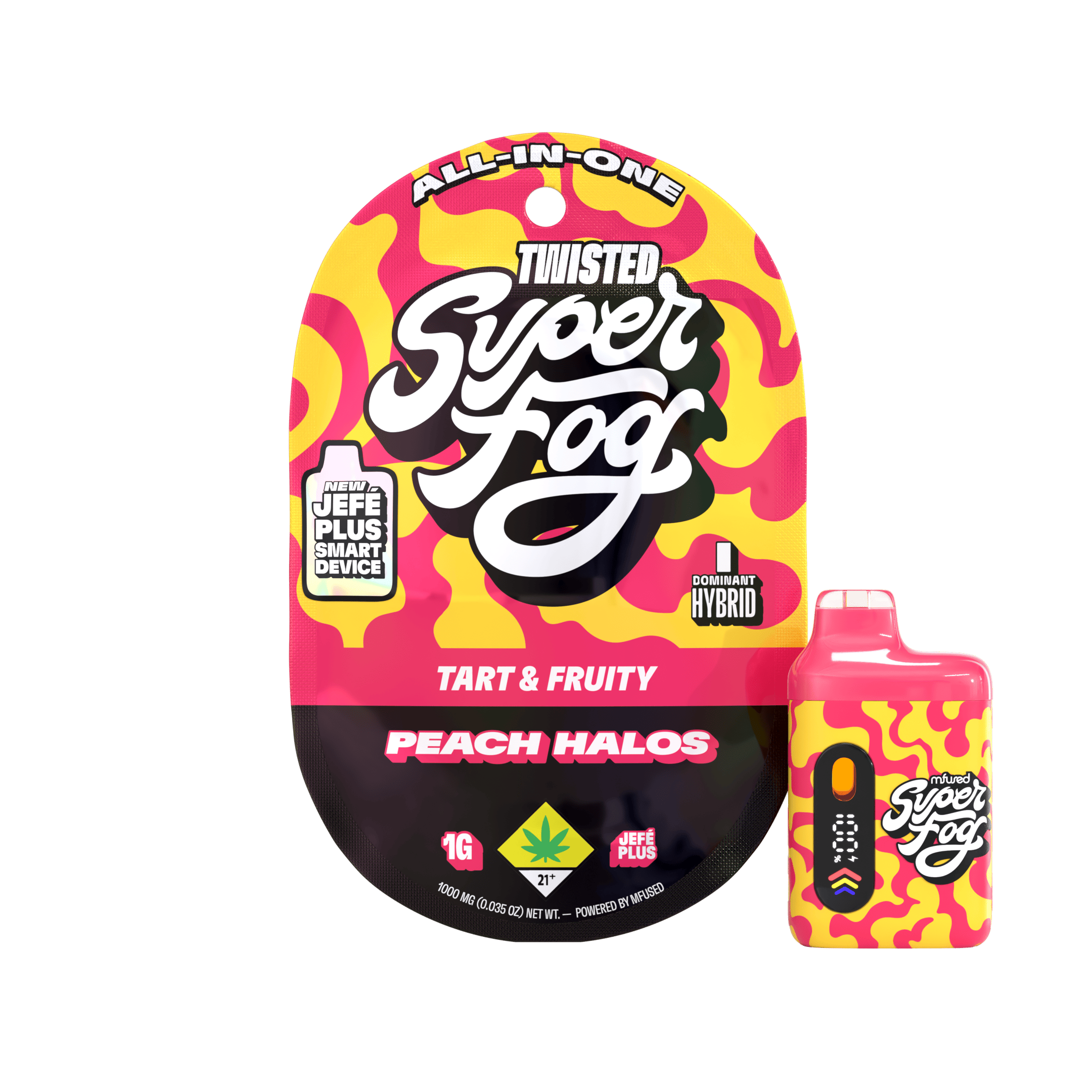 Peach Halos (1G) | Mfused - Super Fog - TWISTED Liquid Diamond Jefé Plus