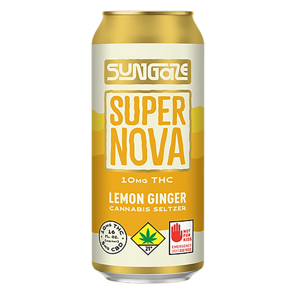 Sungaze Supernova: Lemon Ginger | Sungaze - Single Cannabis Seltzer by Sungaze