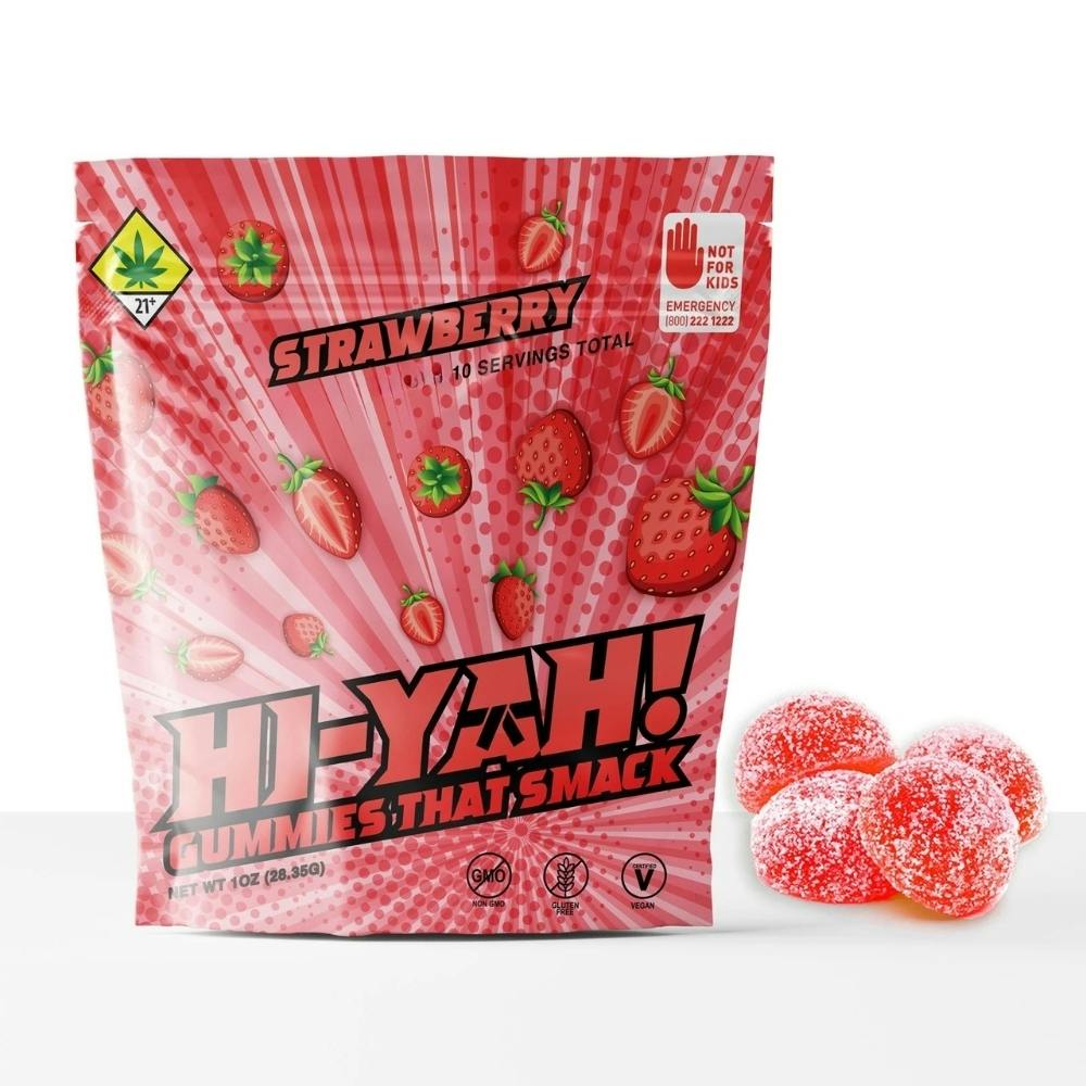 Strawberry CBD 100:1 | HI-YAH - Hash Rosin Gummies