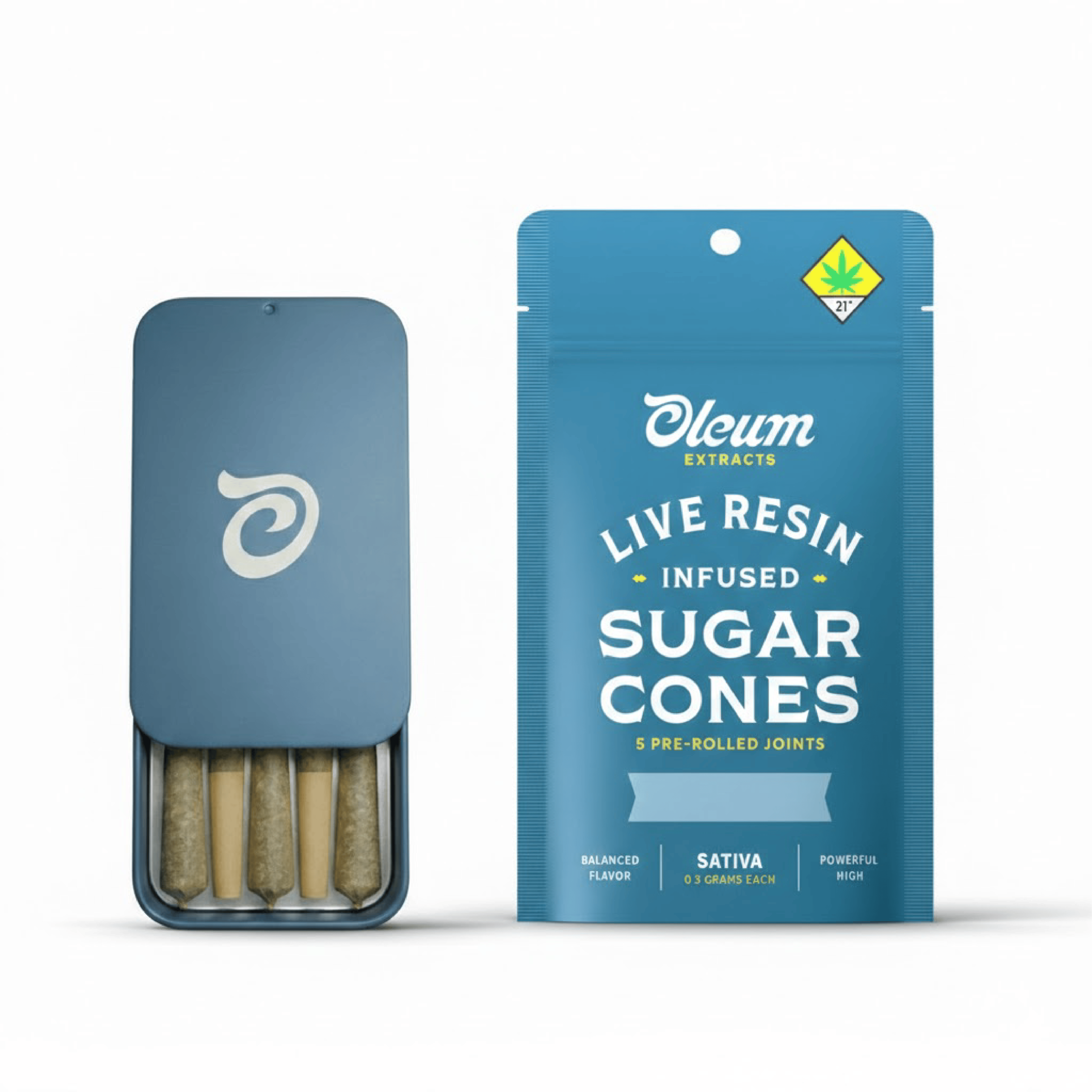 Hawaiian Runtz (5x 0.5g) | Oleum Extracts - 5 Pack Infused - Sugar Cones