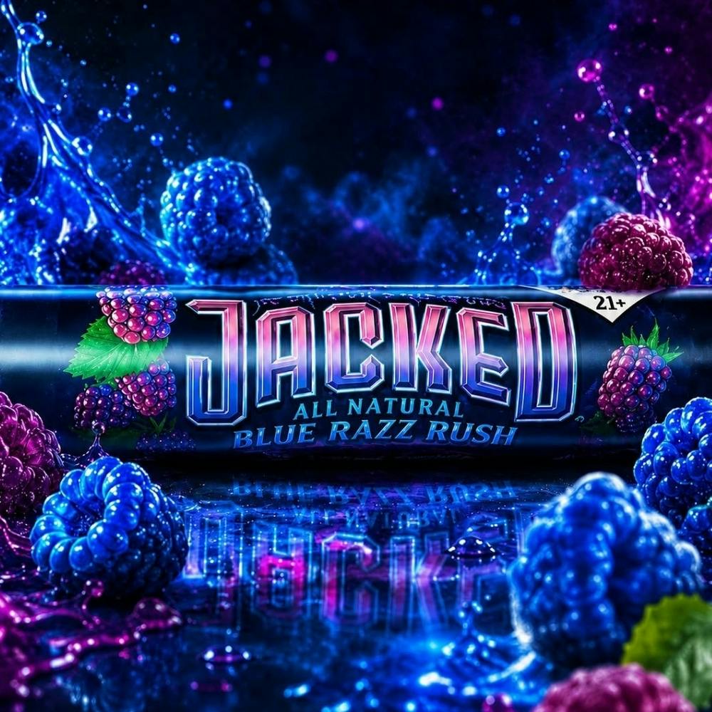 Blue Razz Rush (0.8g) | Jacked - Infused Pre Roll