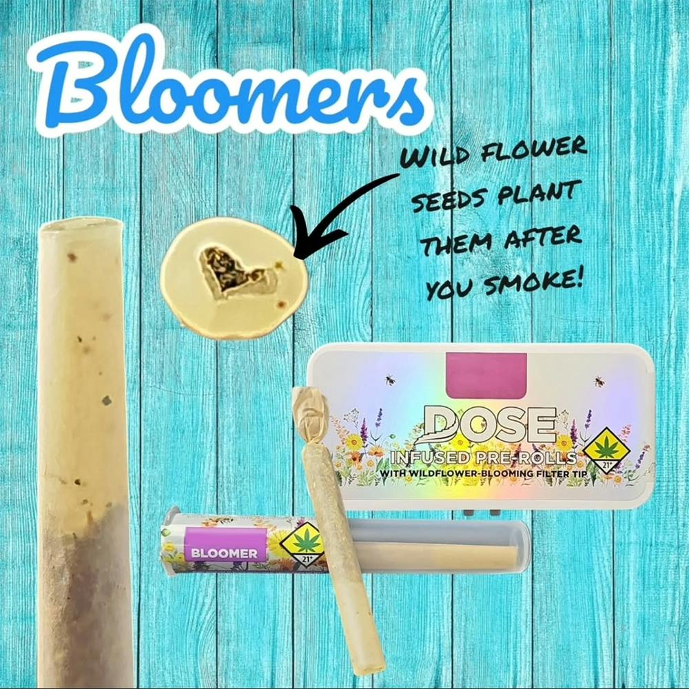 Headband [1g] | Dose Oil - Bloomers - 5 Pack Plantable Wax Tip Infused Pre Rolls