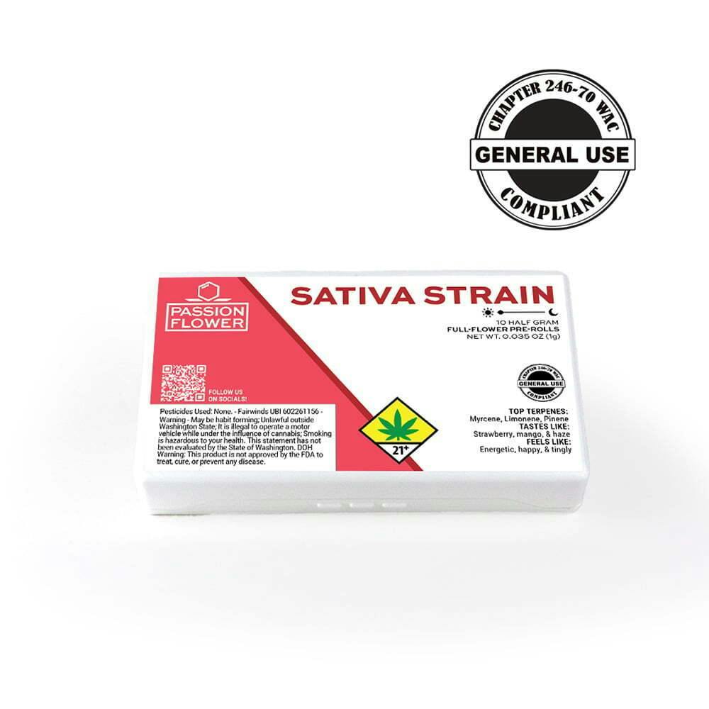 Sour Green Strawberries (10x 0.5g) | Passion Flower - 10 Pack Pre Roll