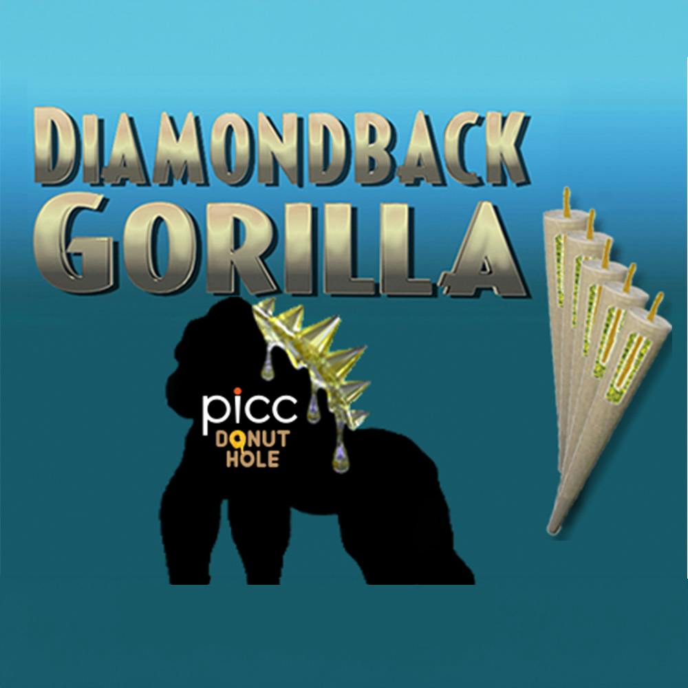 Black Runtz & Strawberry Banana (5x 0.5g) | Diamondback Gorilla - 5 Pack Infused Pre Roll