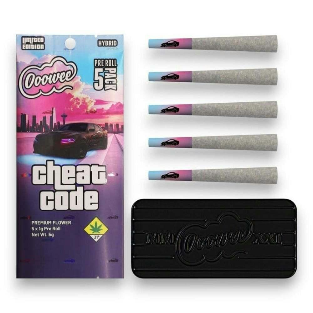 Cheat Code (5x 1G) | Ooowee - 5 Pack Infused Pre Roll