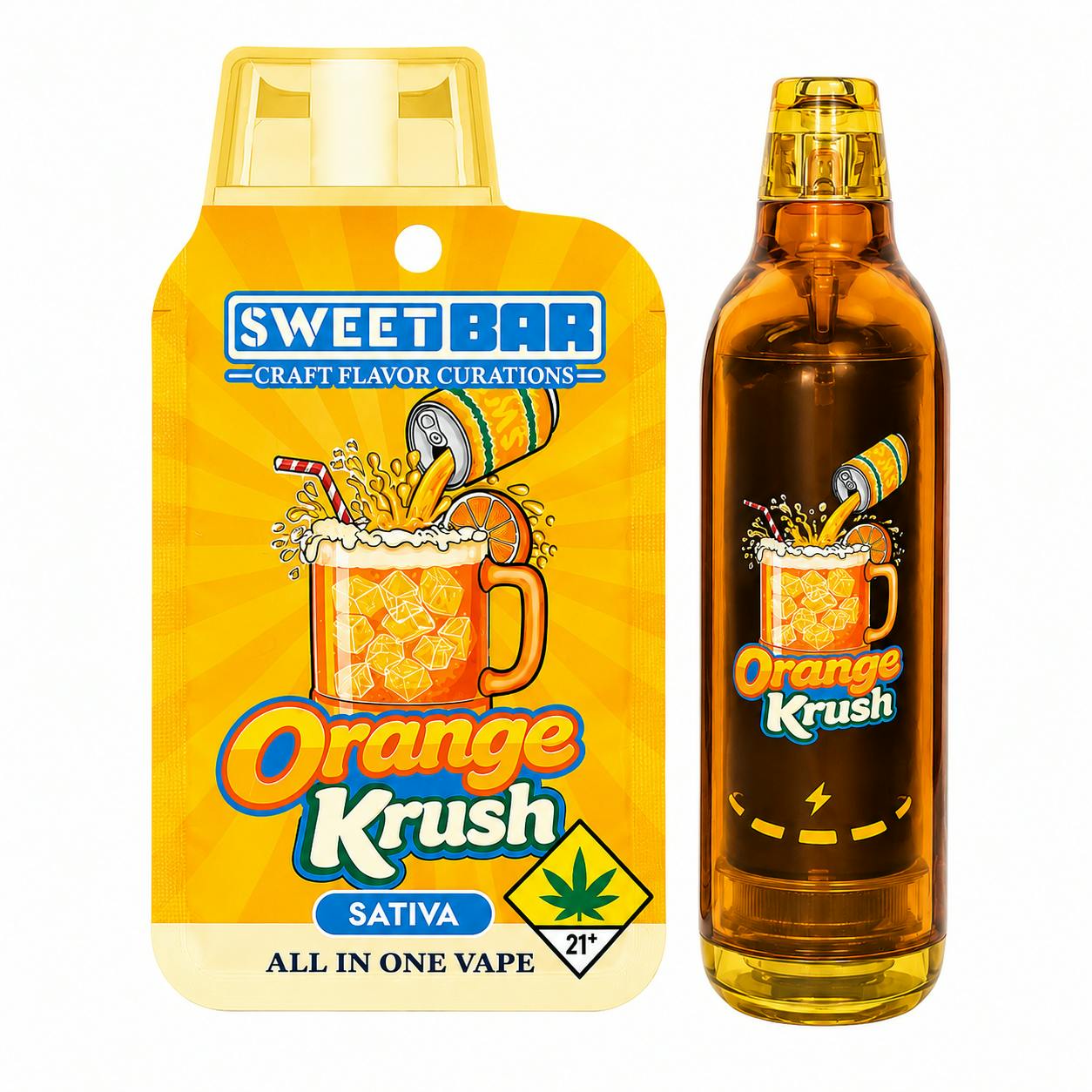 Orange Krush [1000mg] | Sweetwater Farms - SweetBar Flavored AIO