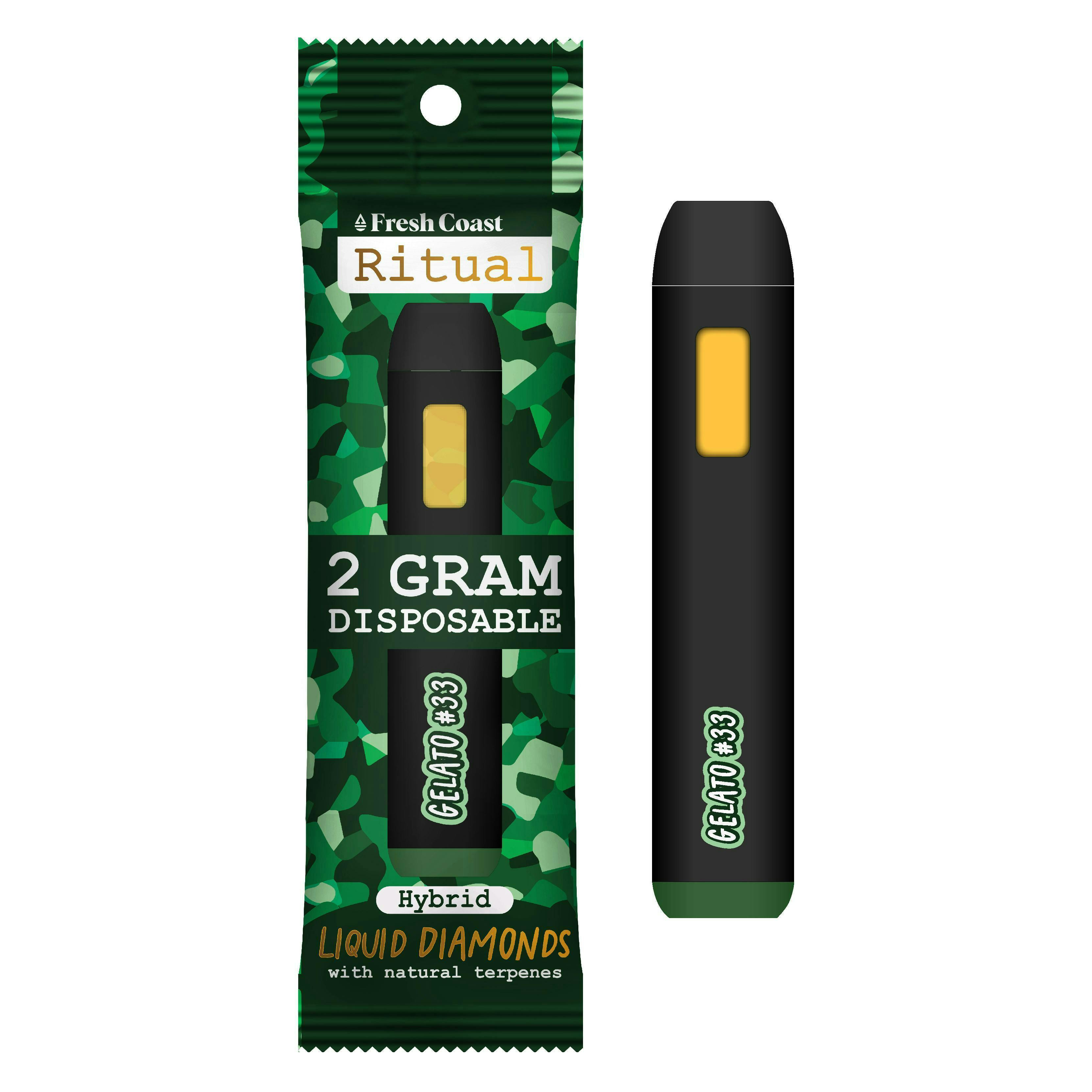 Ritual - 2g Liquid Diamond Disposable Vape - Gelato #33 cannabis product