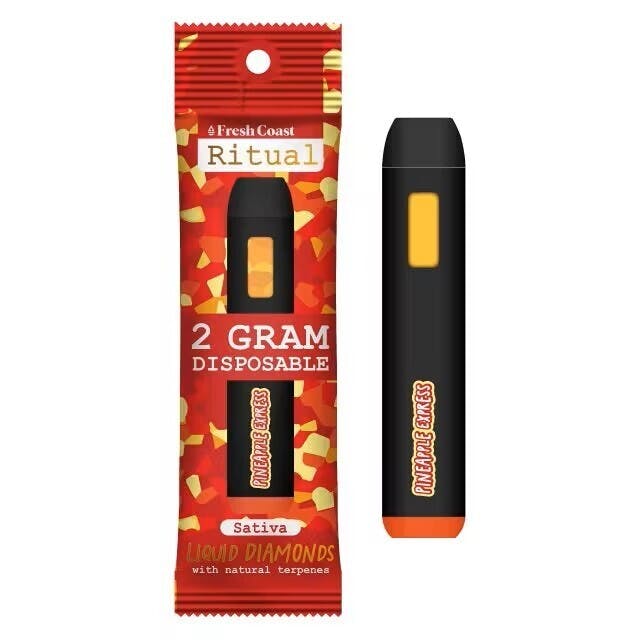 Ritual - 2g Liquid Diamond Disposable Vape - Pineapple Express cannabis product