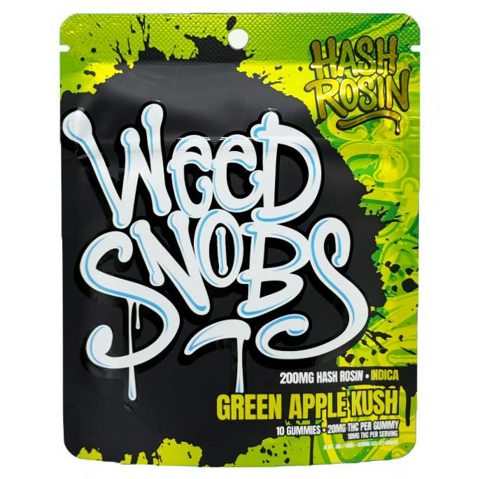 Weed Snobs - 200mg Hash Rosin Gummies - Green Apple Kush