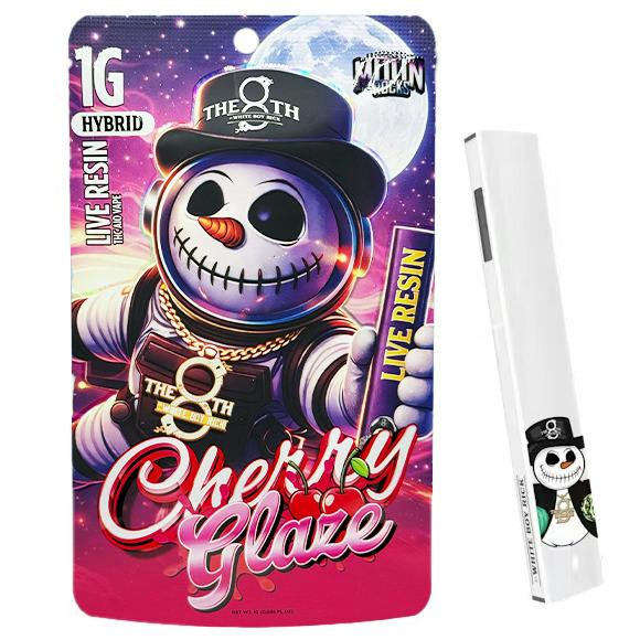 8th By White Boy Rick - 1g Live Resin Disposable Vape - Cherry Glaze cannabis product