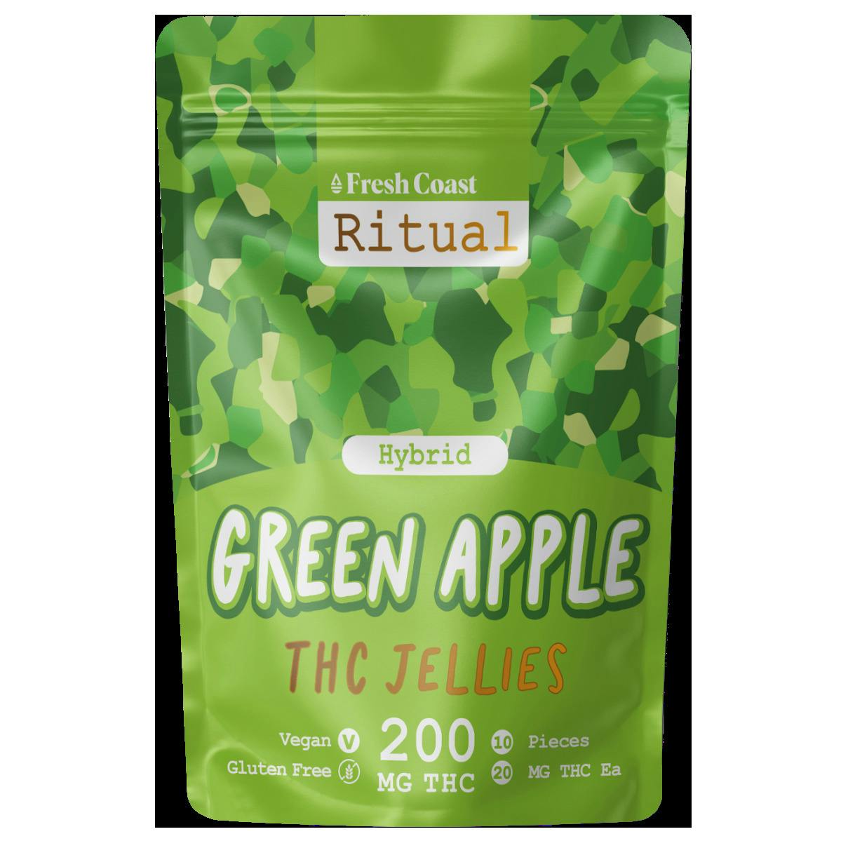 Ritual - 200mg Jellies Gummies - Green Apple