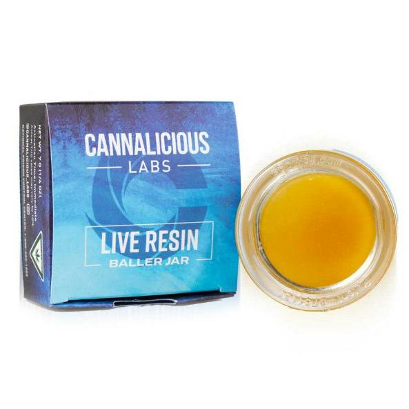 Cannalicious - 7g Live Resin Baller Jar - Garlic Icing