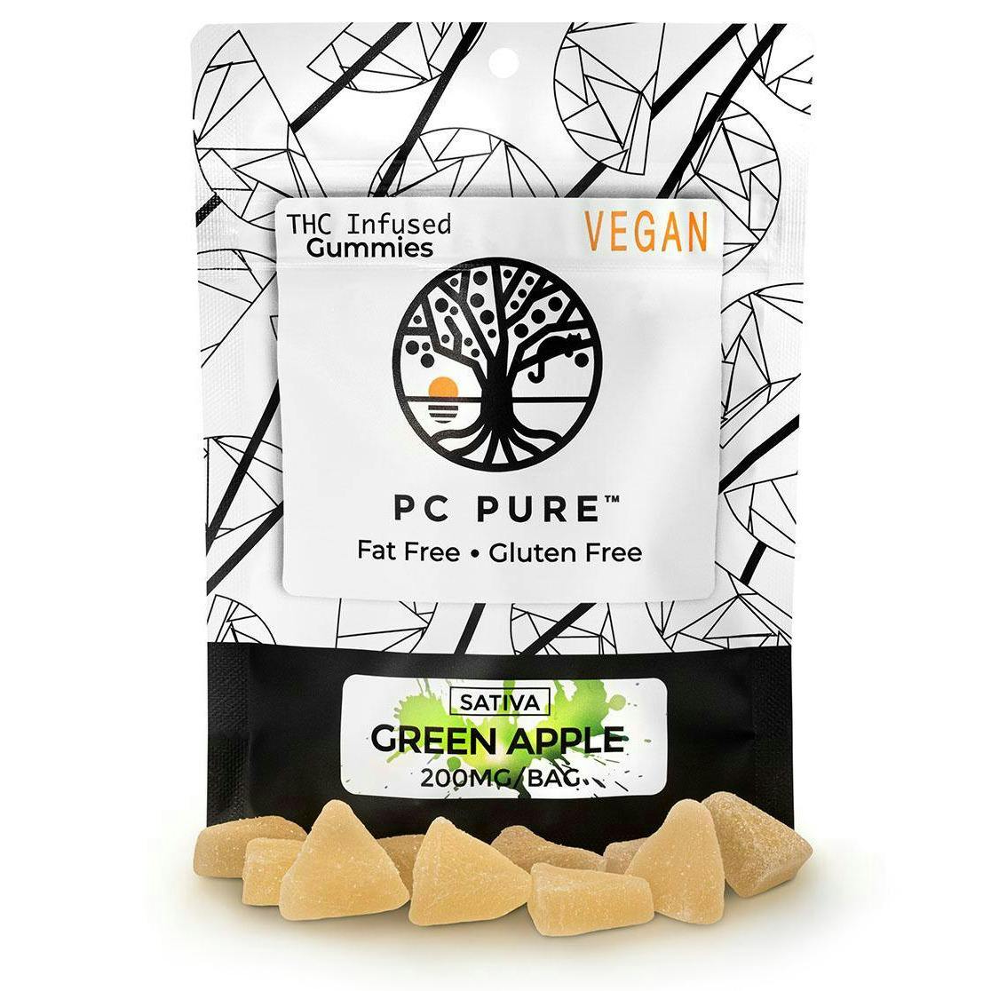PC Pure - 200mg Gummies - Green Apple