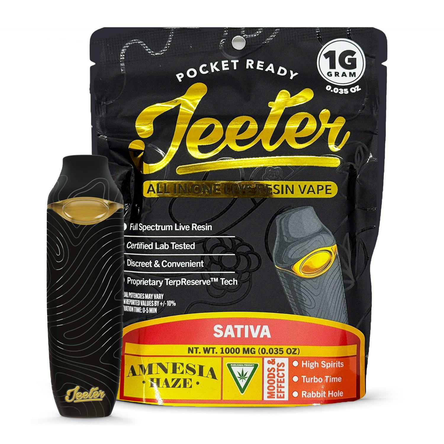 Jeeter - 1g Live Resin Disposable Vape - Alien OG