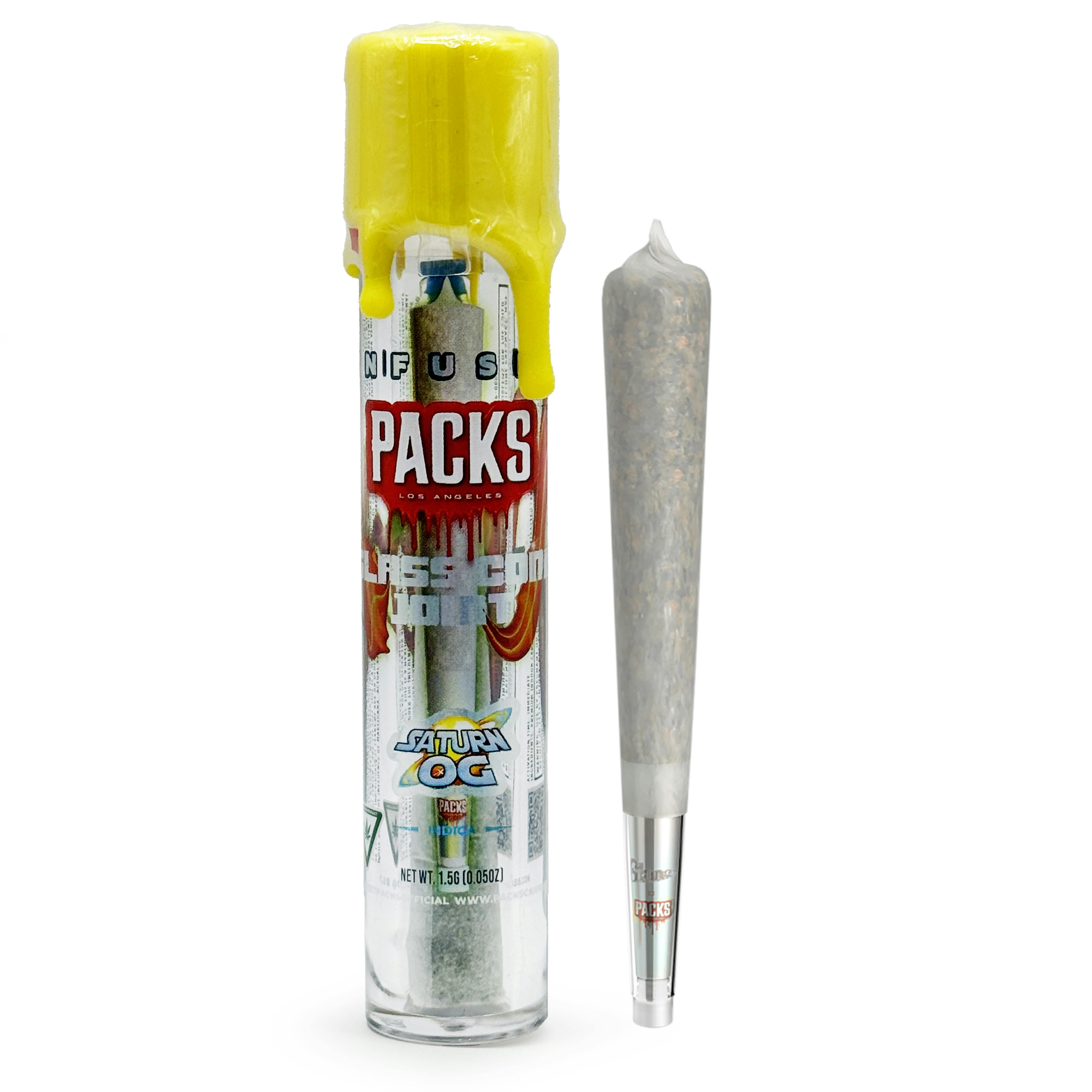 Packwoods - 1.5g Infused Preroll - Saturn OG