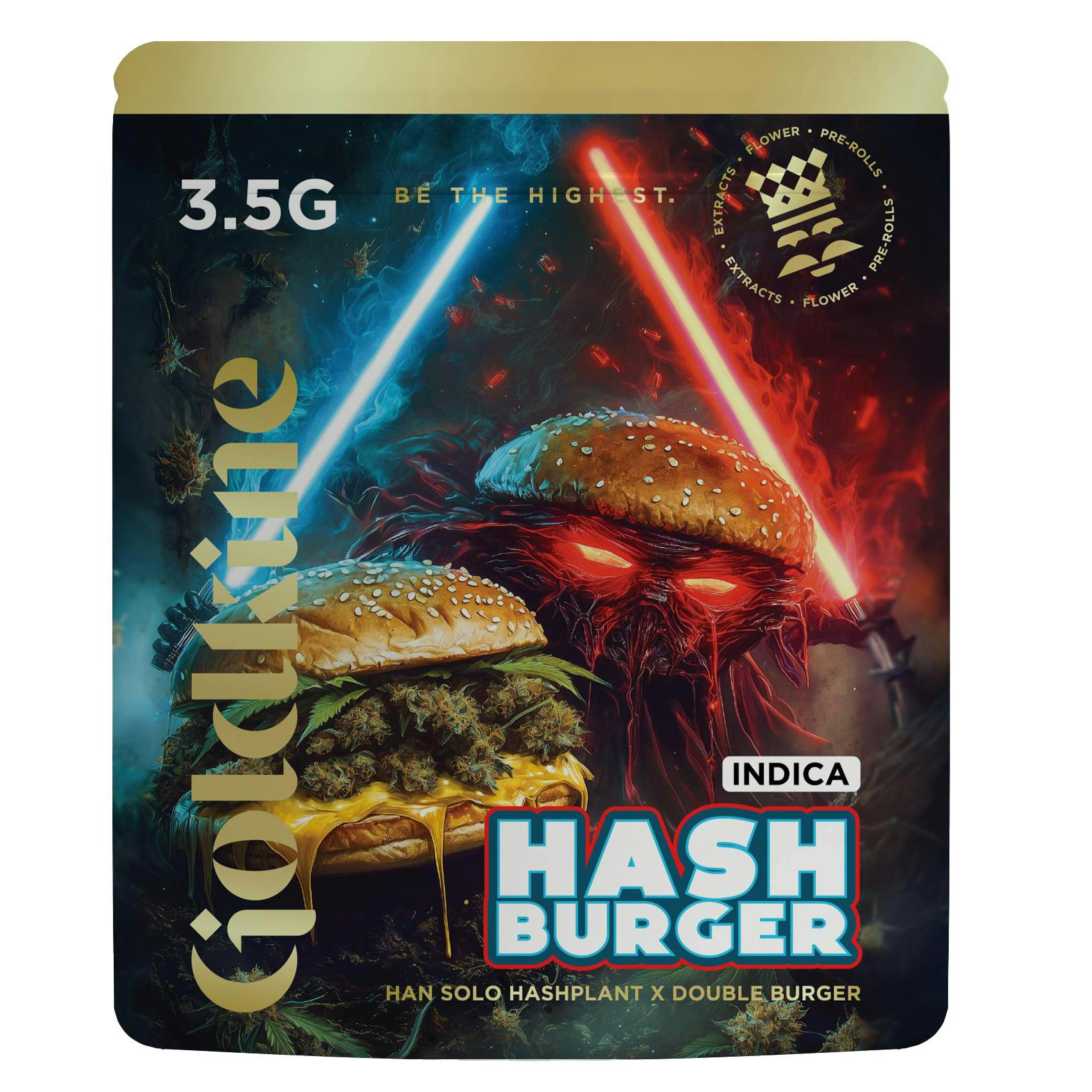 Goldkine - 3.5g Prepack - Hash Burger cannabis product