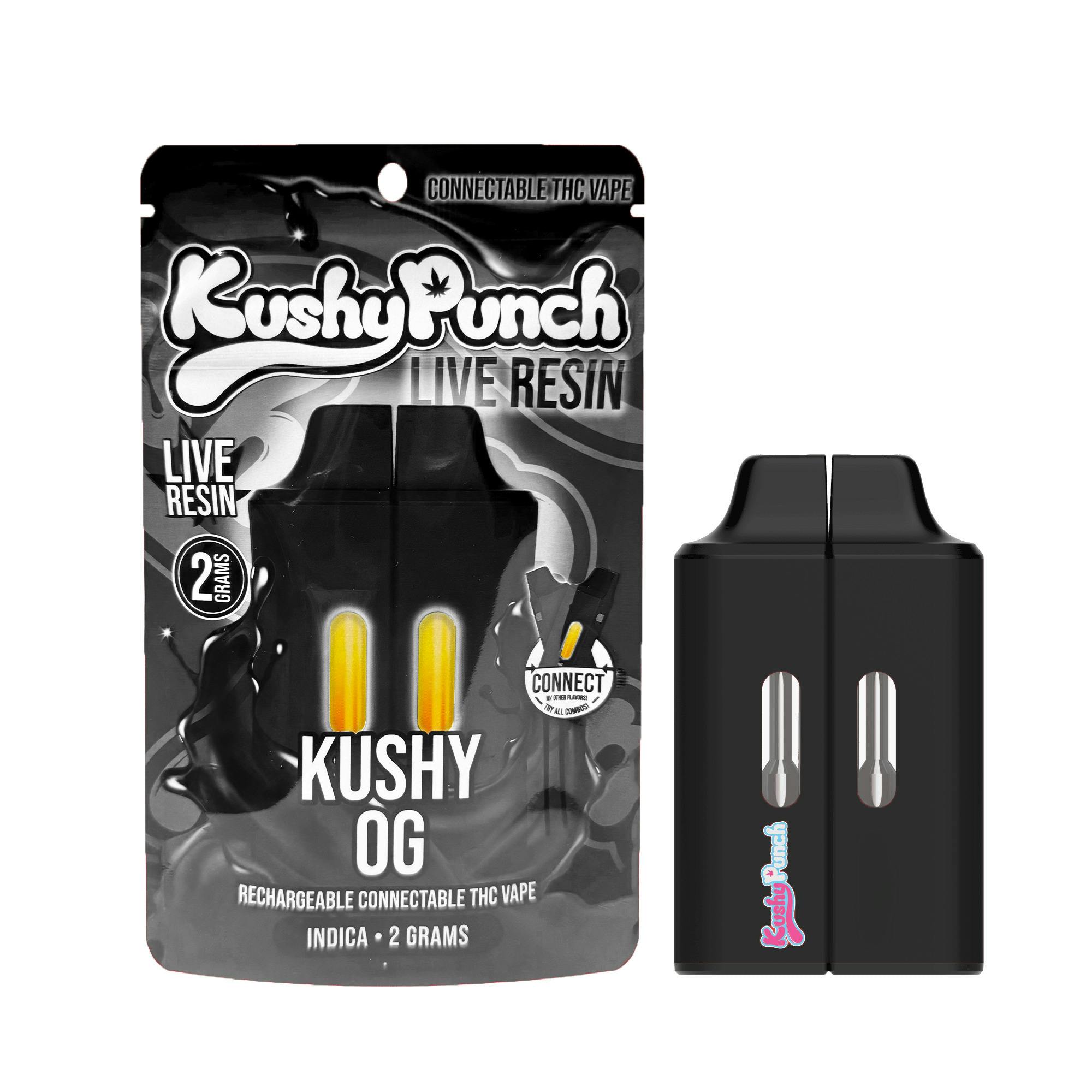 Kushy Punch - 2g Click Live Resin Disposable Vape - Kushy OG