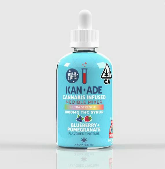 KAN ADE - THC TINCTURE - BLUEBERRY POMEGRANATE - 1000MG