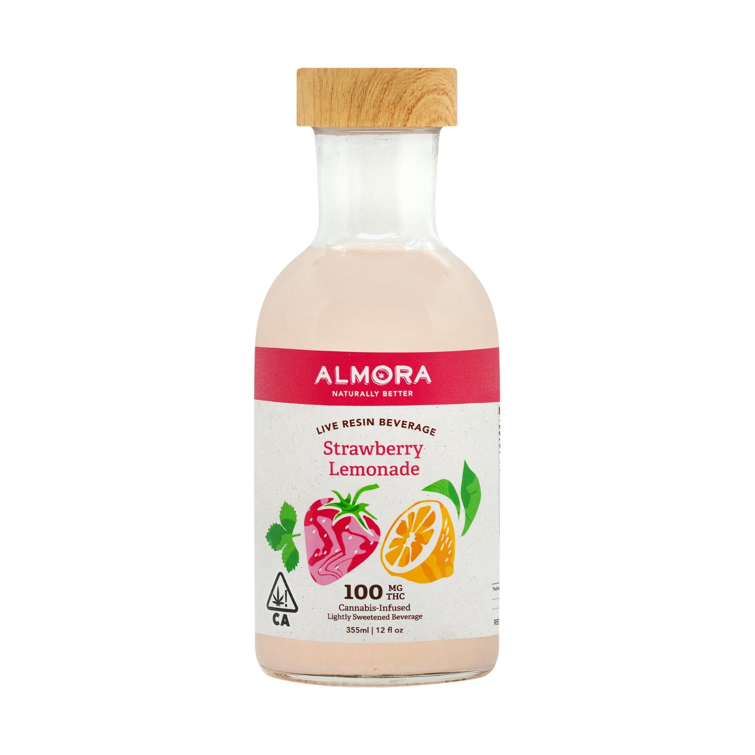 ALMORA - LIVE RESIN BEVERAGE - STRAWBERRY LEMONADE - 100MG