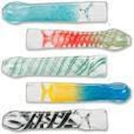 3" - Mixed Colors Glass Chillum