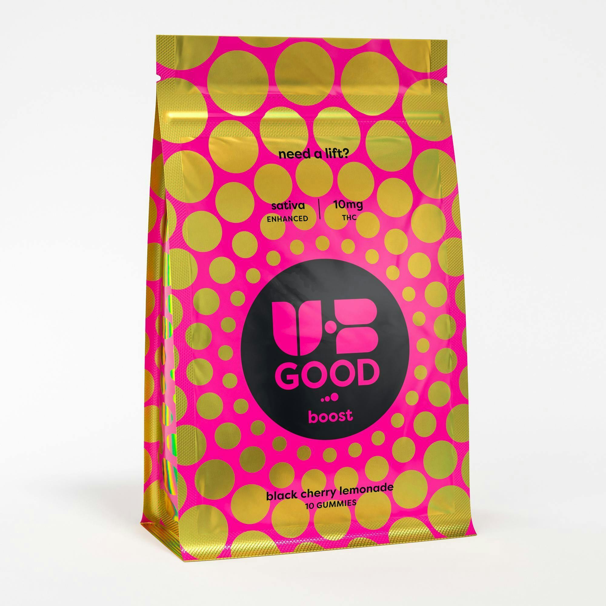 Black Cherry Lemonade Boost Gummies 110mg (Sativa) | UB GOOD