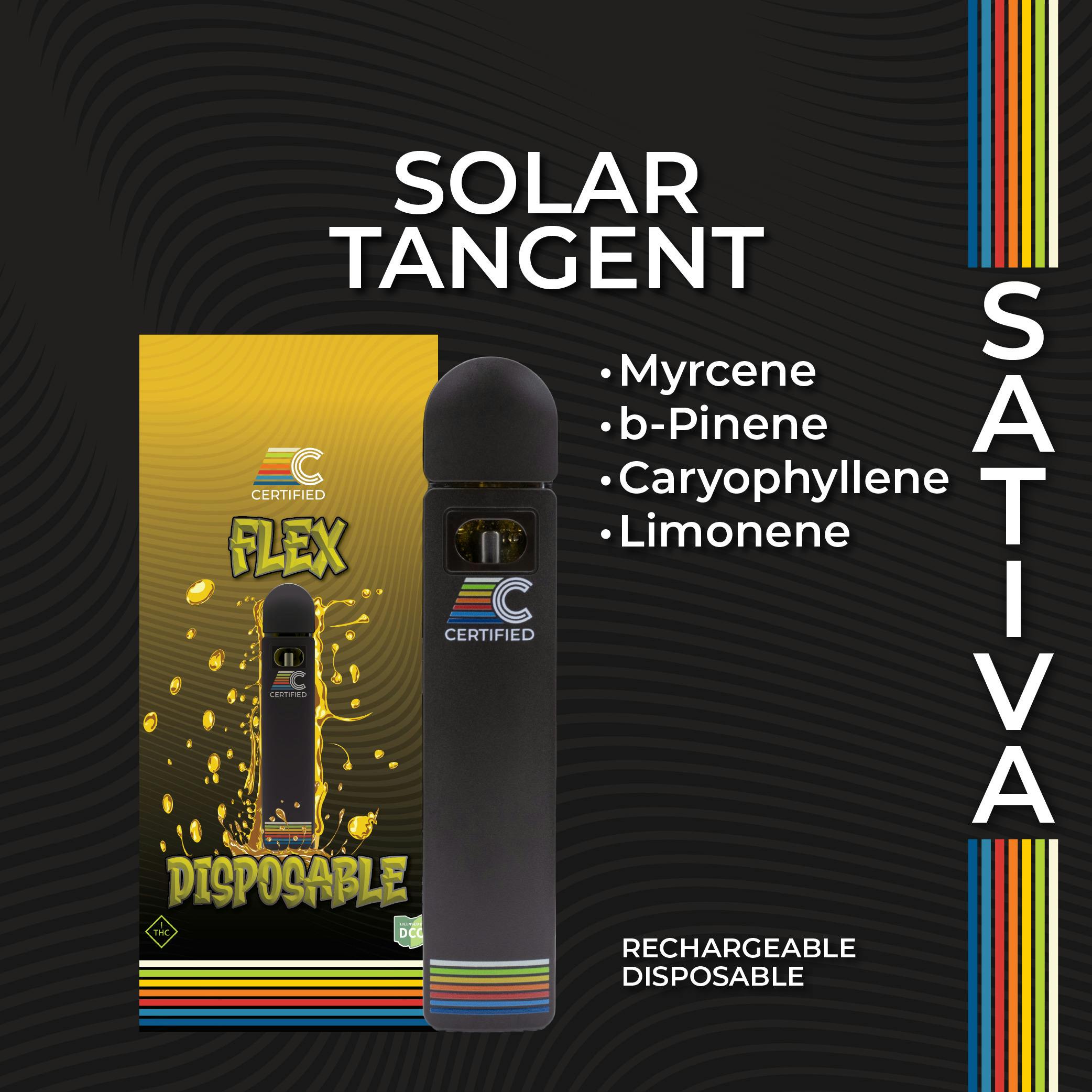 Solar Tangent Flex Disposable 1g (Sativa) | Certified Cultivators