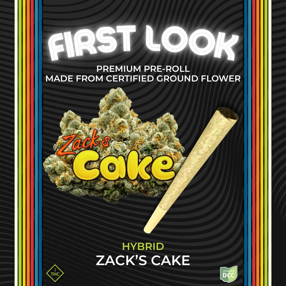 Zack's Cake #6 Raw PreRoll 1g (Hybrid) | Certified Cultivators