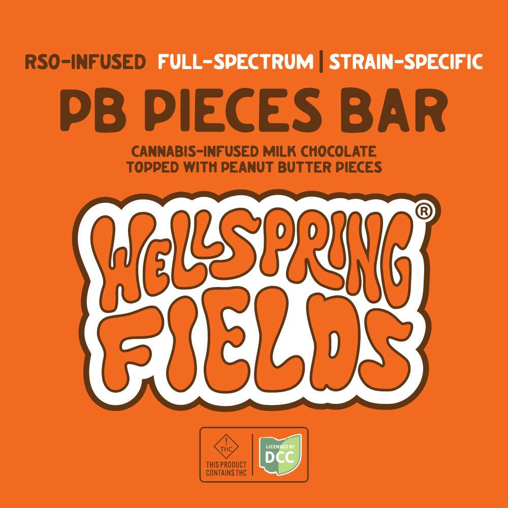 Peanut Butter Pieces RSO Infused Bar RSO 110mg (Hybrid) | Wellspring Fields