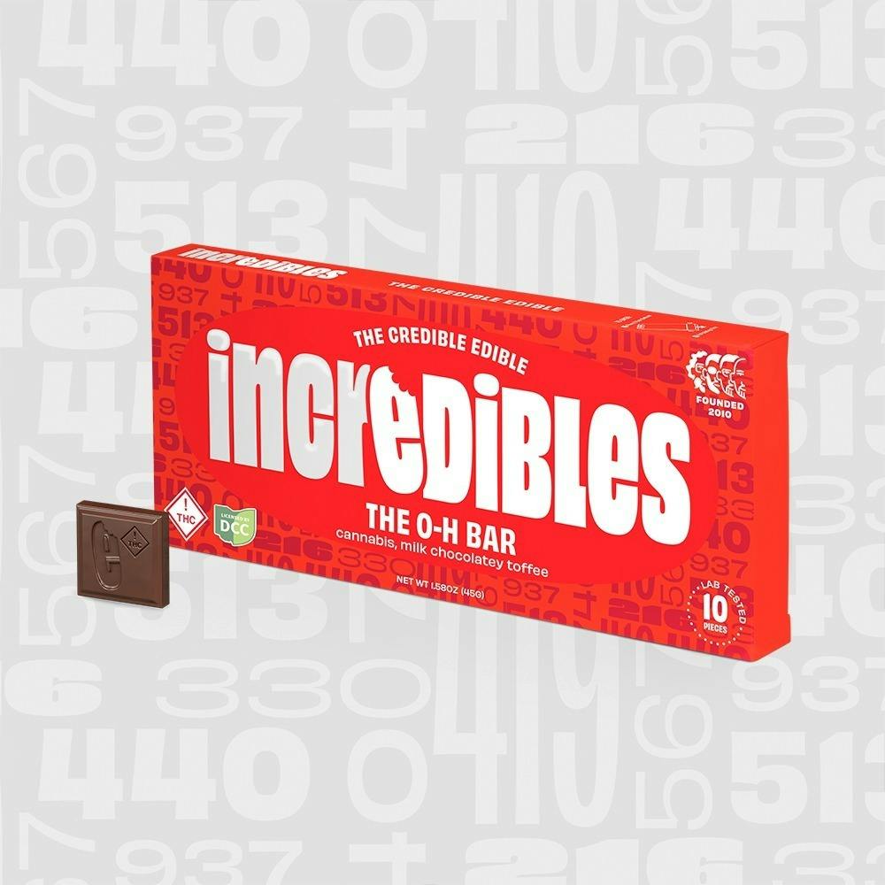 O-H Chocolate Bar 100mg (Hybrid) | Incredibles