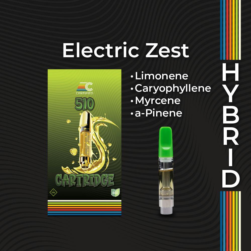 Electric Zest Cart 1g (Hybrid) | Certified Cultivators