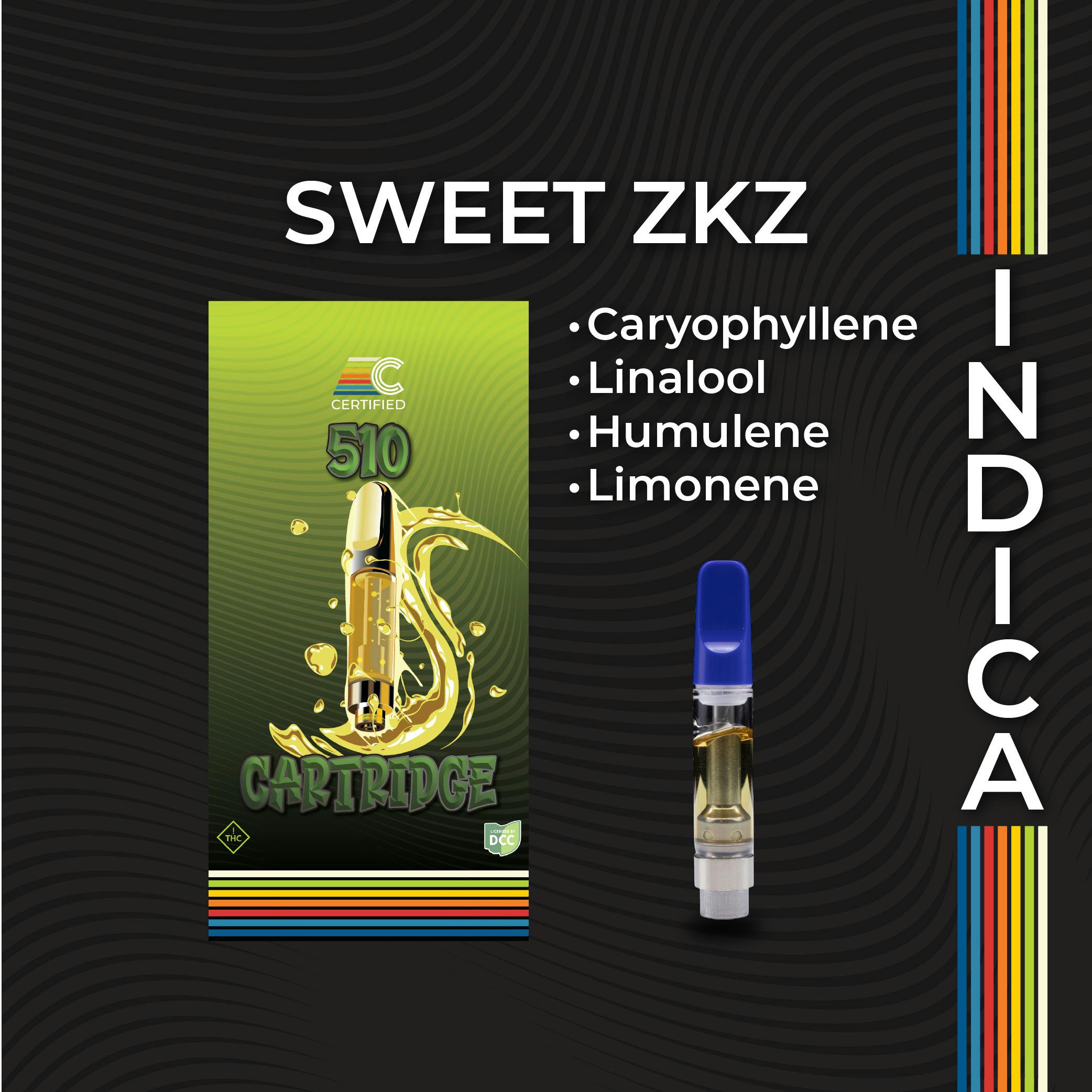 Sweet ZKZ Cart 1g (Indica) | Certified Cultivators