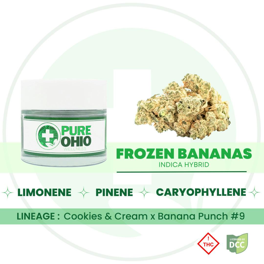 Frozen Bananas 2.83g (Hybrid) | Pure Ohio Wellness