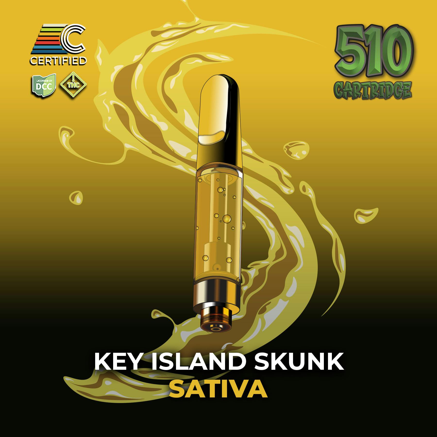 Key Island Skunk Distillate Cartridge at Klutch Cannabis Dispensary Northfield