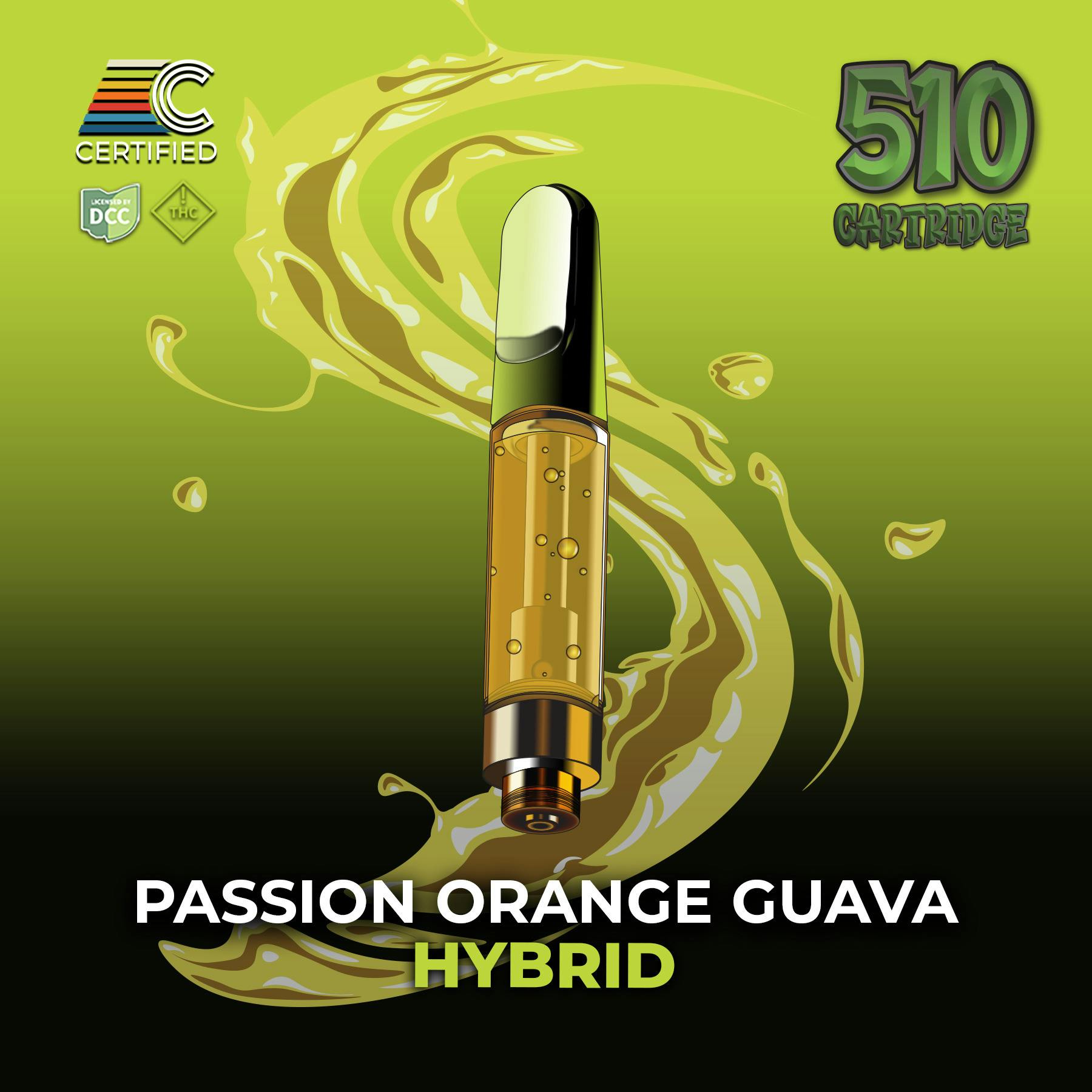 Passion Orange Guava Distillate Cartridge at Klutch Cannabis Dispensary Canton
