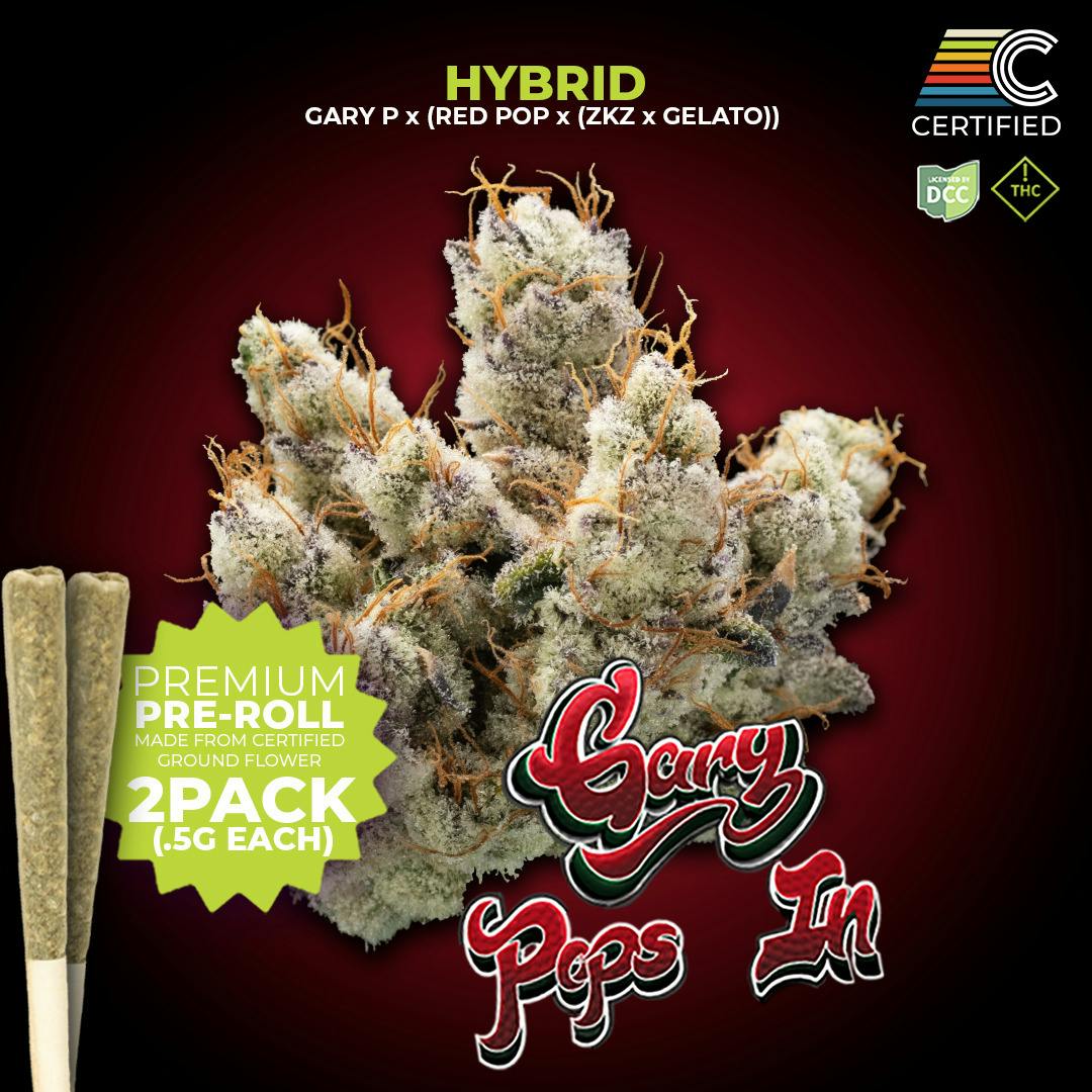 Gary Pops In Pre-Roll 2pk