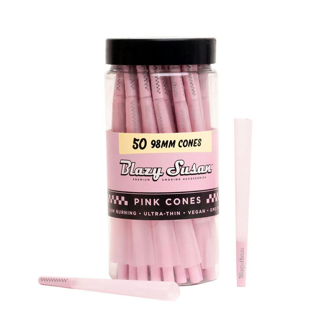 98mm Pink Paper Cones