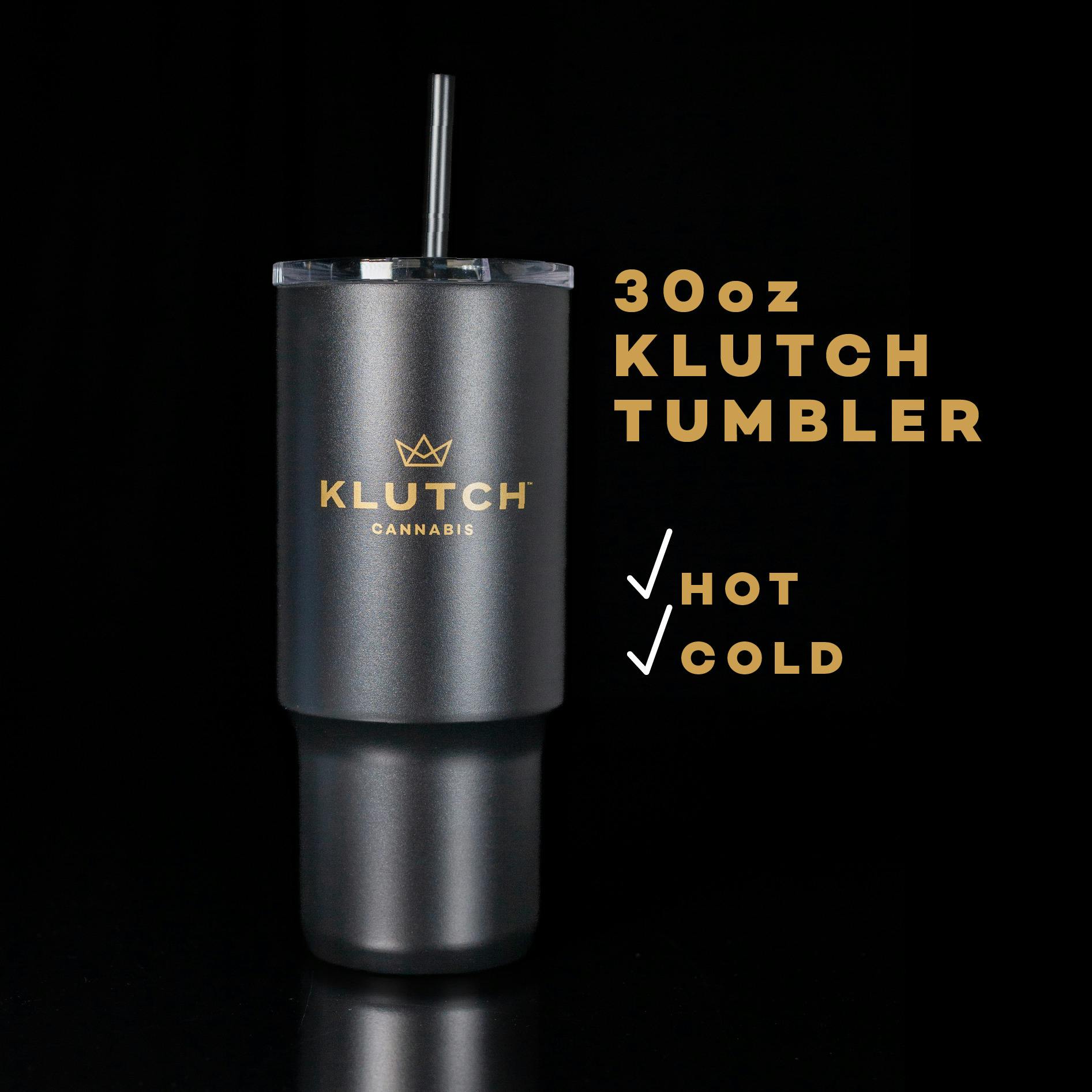 Klutch Stainless Steel 30oz Tumbler - Black