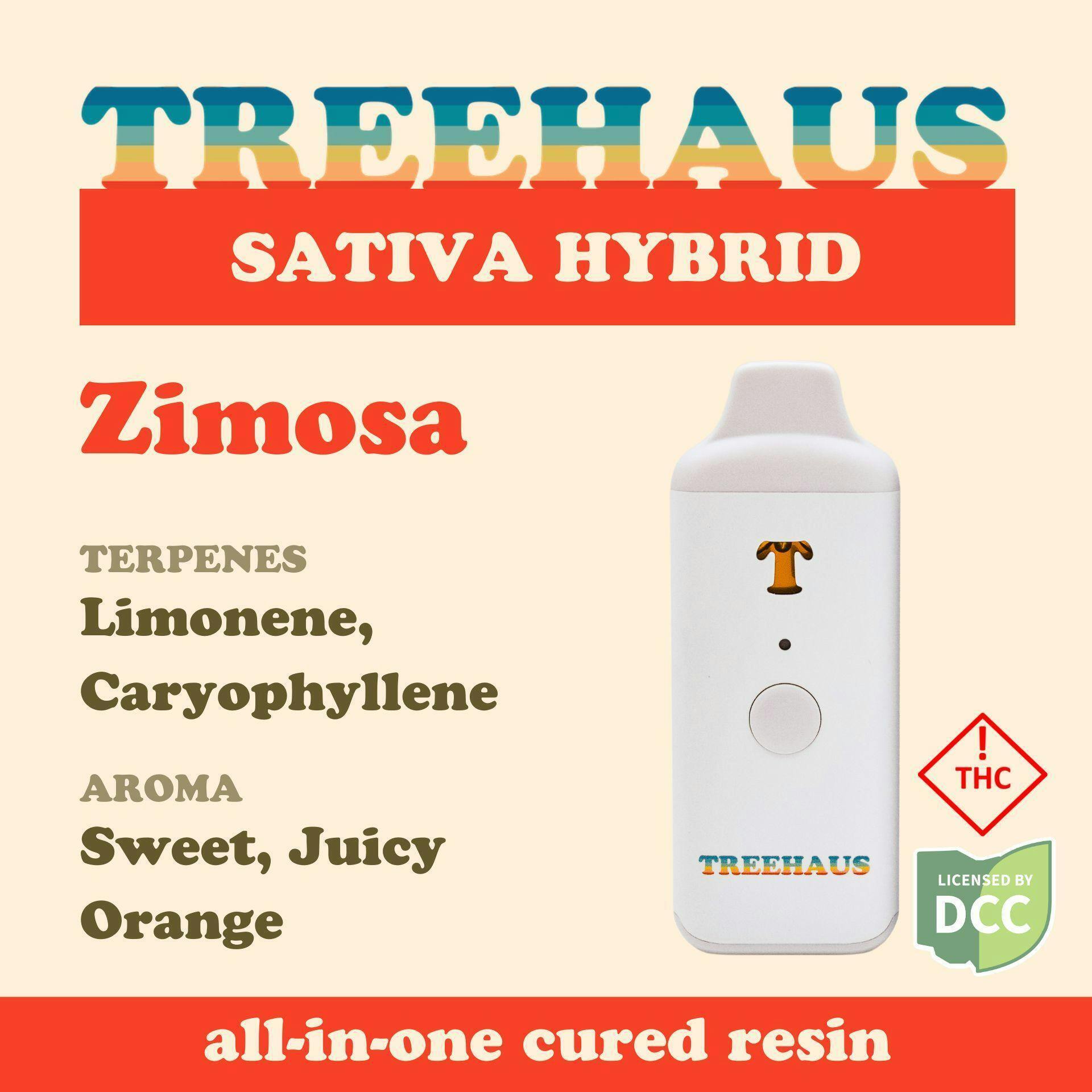 Zimosa AIO Cured Resin 1g (Sativa Hybrid) | Treehaus
